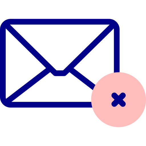 Delete message ui interface icon