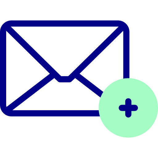Mail email communications add icon