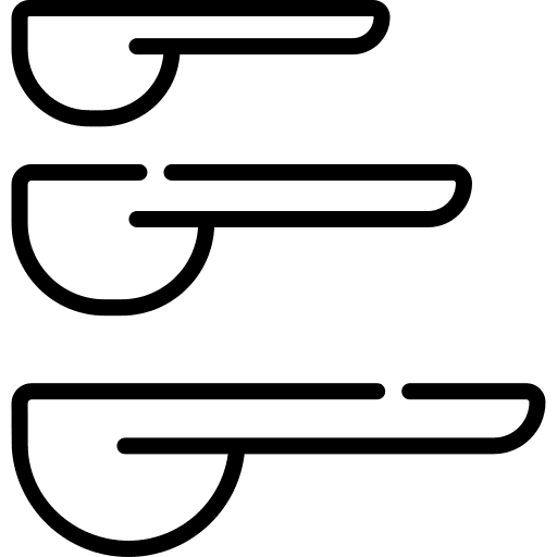 Measuring spoons kitchenware food and restaurant measuring utensils icon