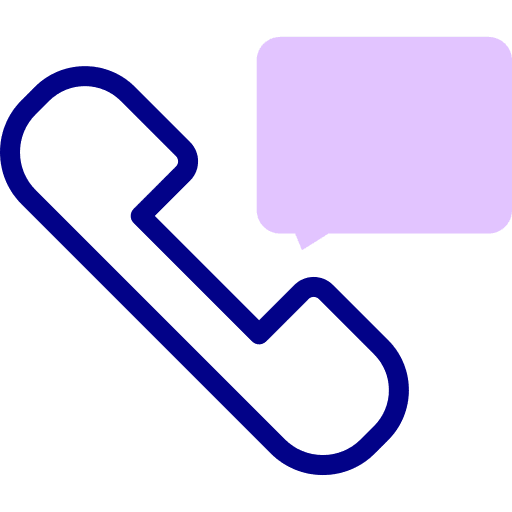 Phone chat bubble chat communications icon