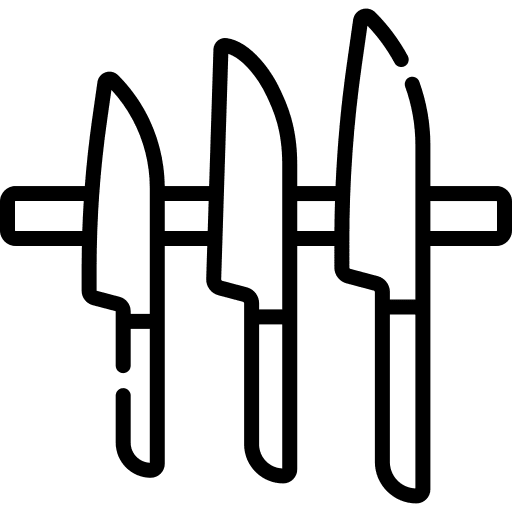 Knives knife cooker knife block icon