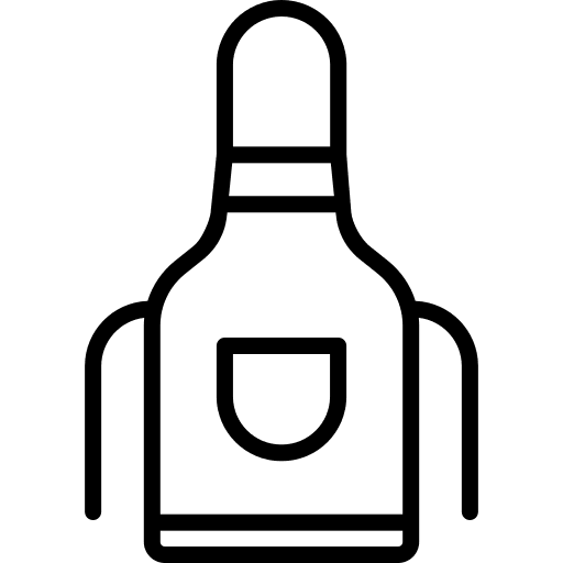 Apron protection kitchen apron icon