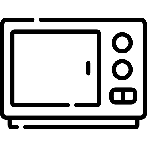 Microwave electronics baking bake icon