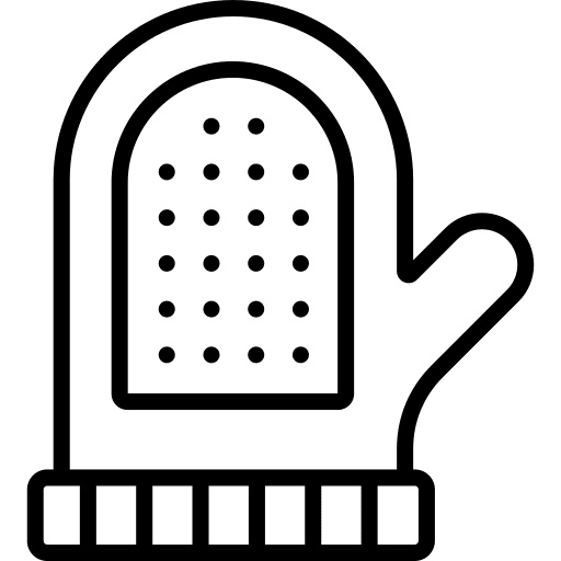 Oven mitt accessory double oven mitts icon