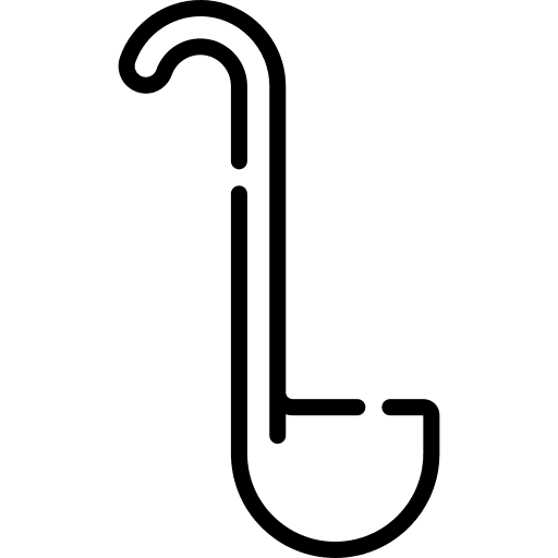 Ladle scoop food and restaurant kitchen utensils icon