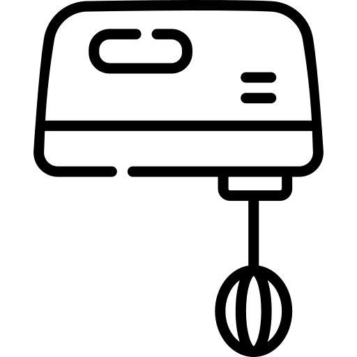 Mixer food and restaurant kitchenware equipment icon