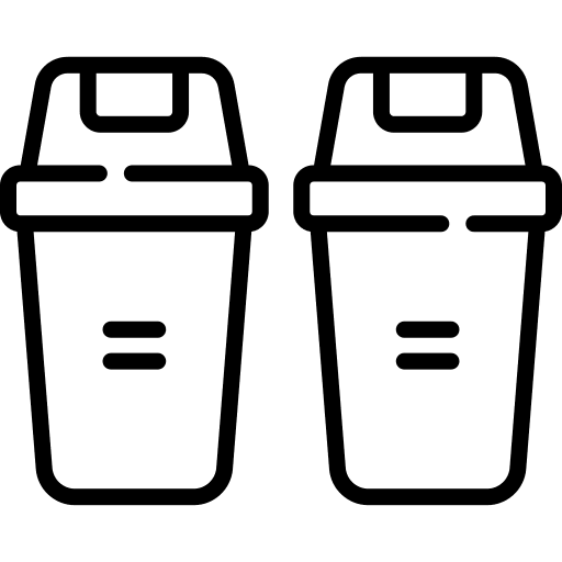 Trash trash garbage can icon