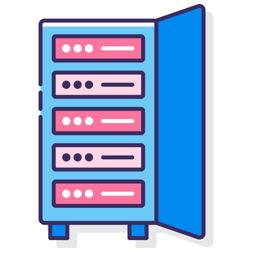 Cabinet storage electronics computer icon