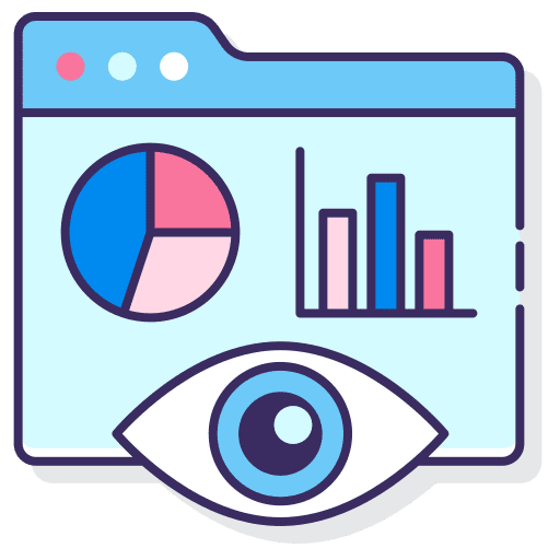Monitoring monitoring seo and web monitor icon