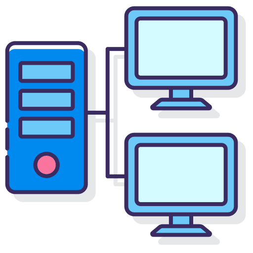 Server server monitor networking icon