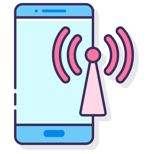 Mobile network signal internet mobile network icon