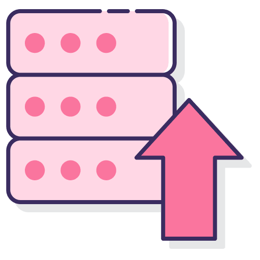 Backup transfer synchronization data icon