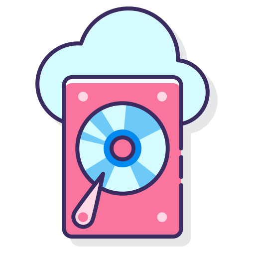 Drive computer networking seo and web hard drive icon