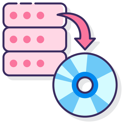 Backup databases transfer backup icon