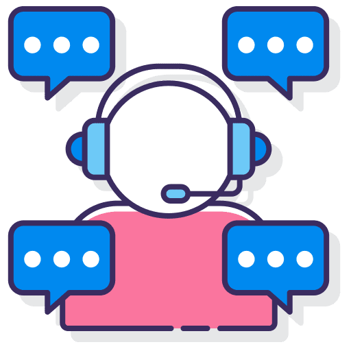 Customer support user professions and jobs man icon