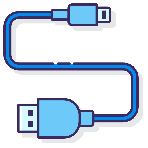 Data cable electronics storage multimedia option icon