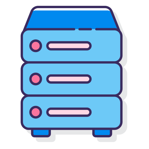 Database network technology server icon