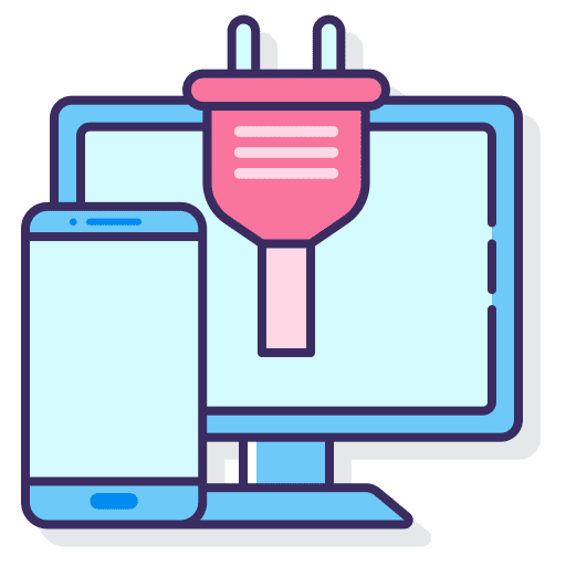 Devices electronics computer responsive design icon