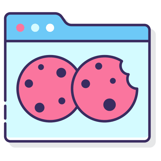 Cookie security web cookie icon