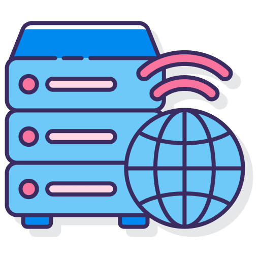 Database online file data icon