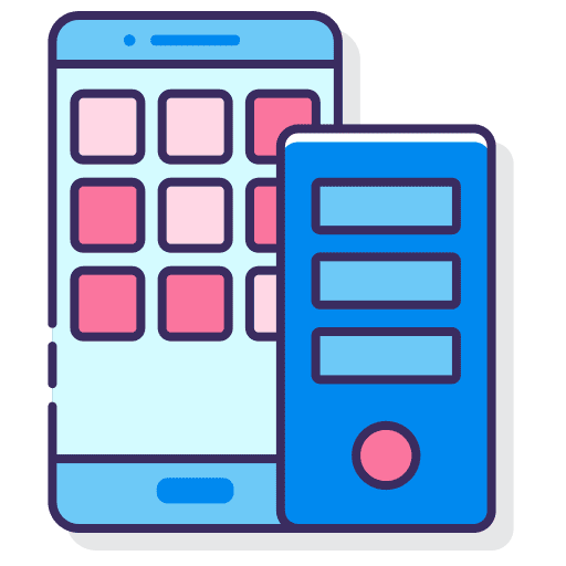 Mobile app smartphone mobile app data icon