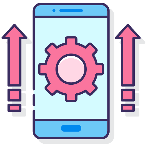 Optimization mobile optimization digital icon