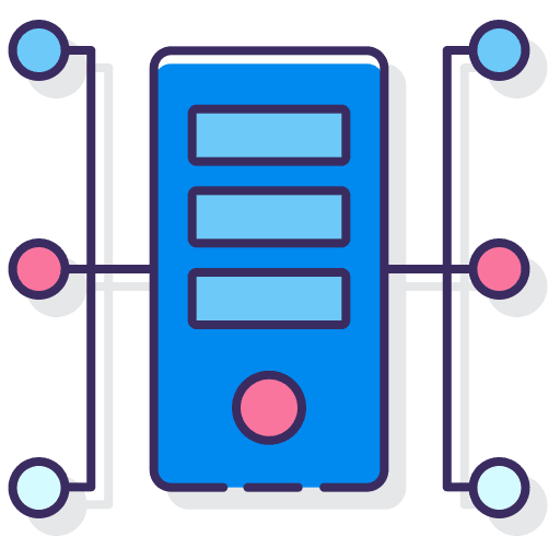 Server database network server icon