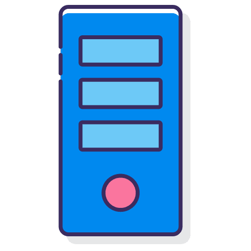 Server network multimedia hosting icon