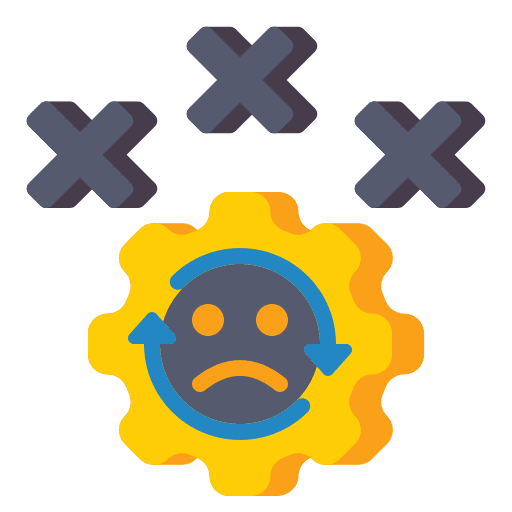 Drawback bad drawback miscellaneous icon