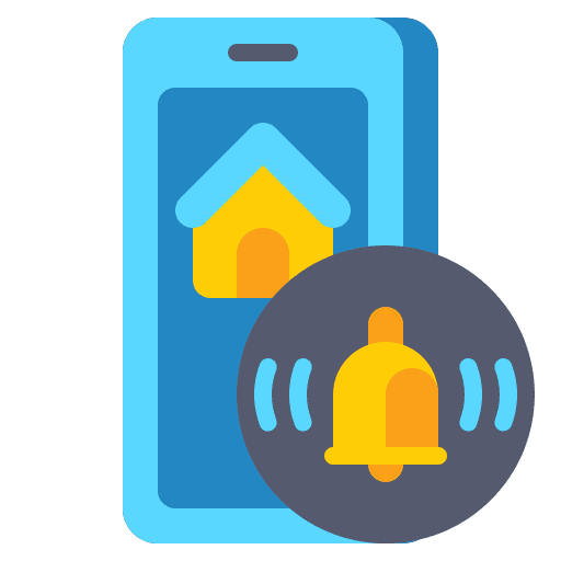 Smart home smartphone home automation internet of things icon