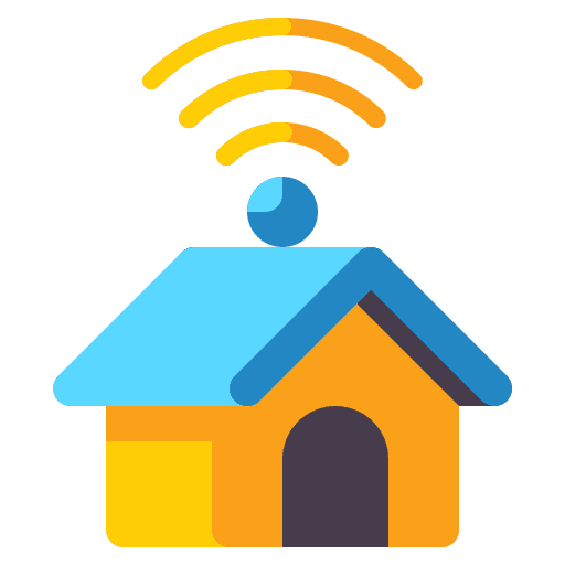 Smart home wifi internet of things technology icon