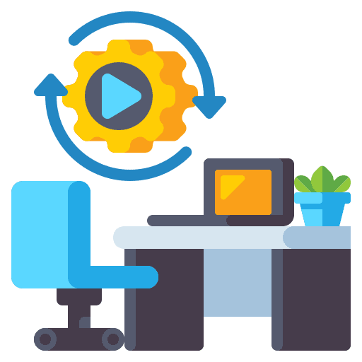 Workplace computer workplace work icon