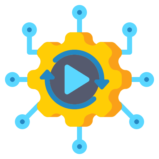 Automation gear control automated icon