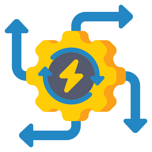 Automation machine automated process engineering icon