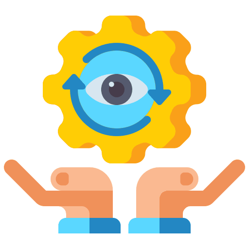 Monitoring observe eye marketing icon
