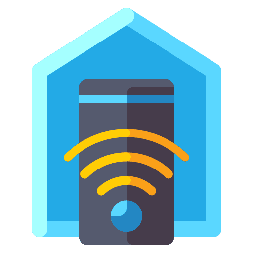 Smart home house control electronics smart house icon