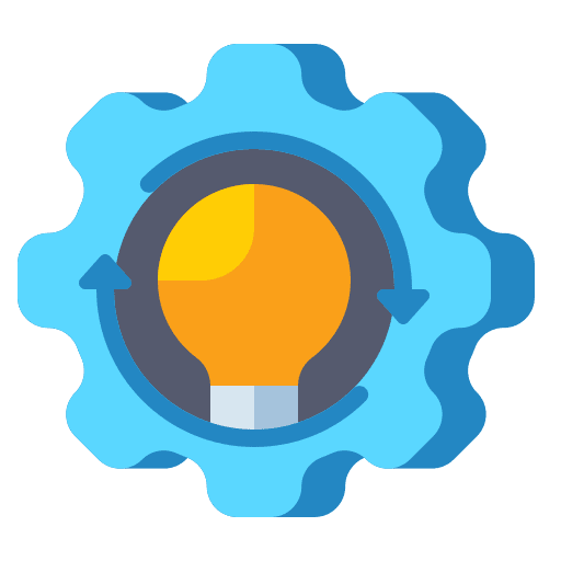 Automation creative processing engineering icon