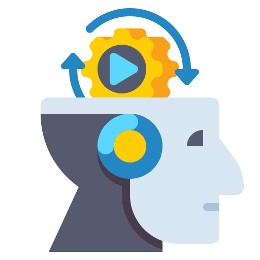 Artificial intelligence engineering brain artificial intelligence icon