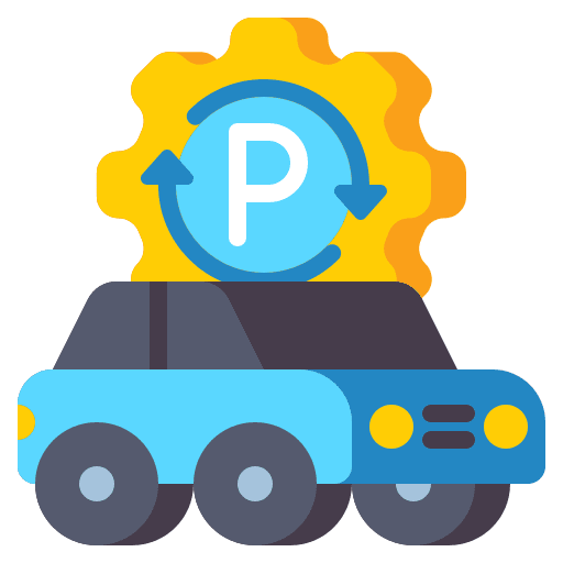Auto parking auto parking automation car icon