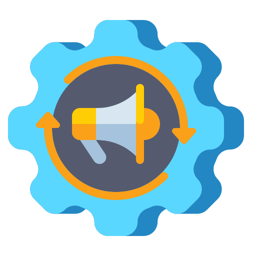 Marketing campaign automation marketing icon