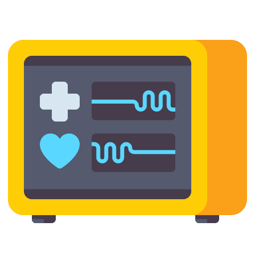 Monitor healthcare and medical monitor health icon
