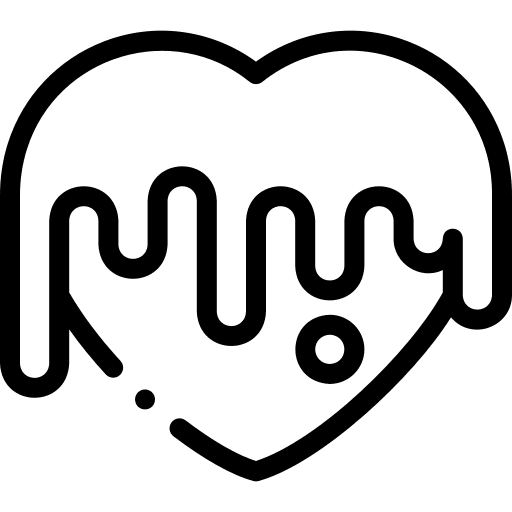 Heart chocolate box love valentines day icon