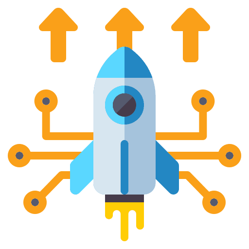 Rocket rocket startup launch icon