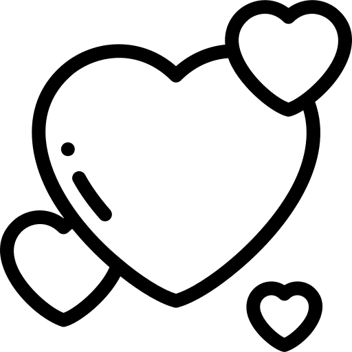 Valentines day like shapes loving icon