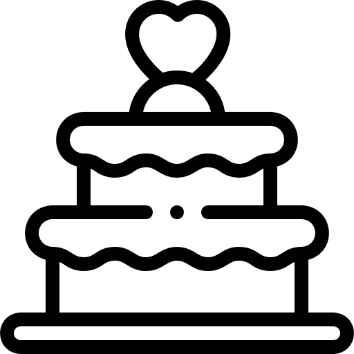Wedding cake cook baker valentines day icon
