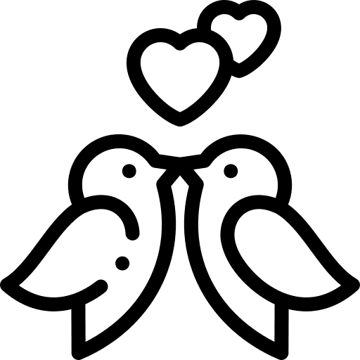 Birds wings love animals icon