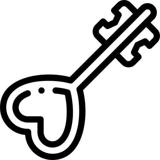 Key security romantic love icon
