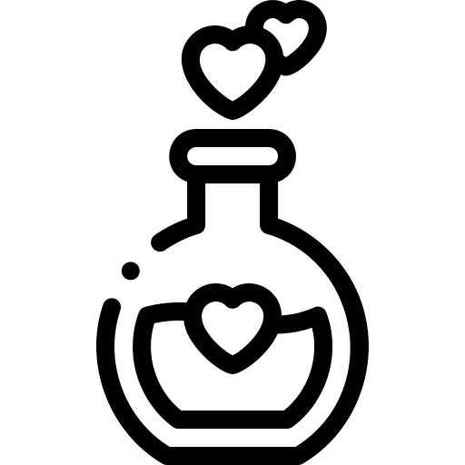 Love potion love potion romantic heart icon