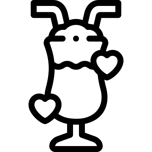 Milkshake food and restaurant cup milkshake icon