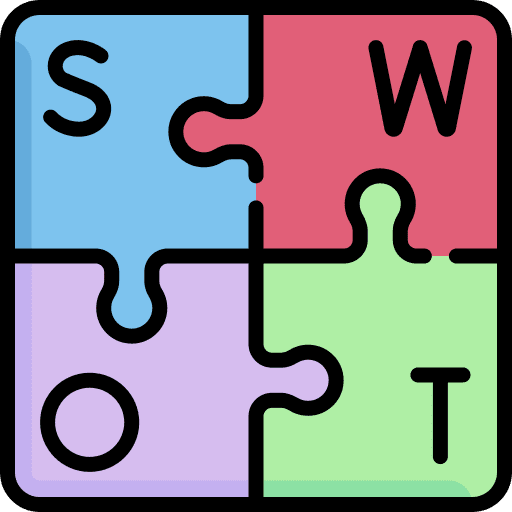 Swot business and finance swot analysis strategic icon